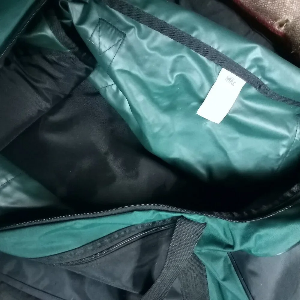 Vintage 90s Nike Swoosh Duffel Bag Teal